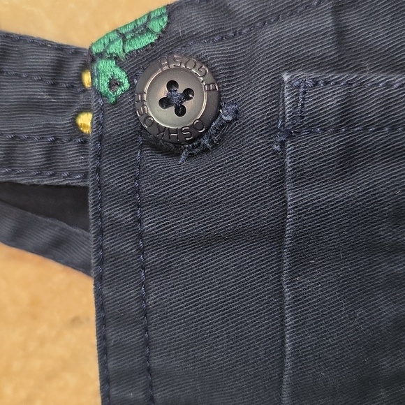 OshKosh B'gosh Boy's Turtle Print Navy Blue Overall Shorts 12 Months - Picture 8 of 10